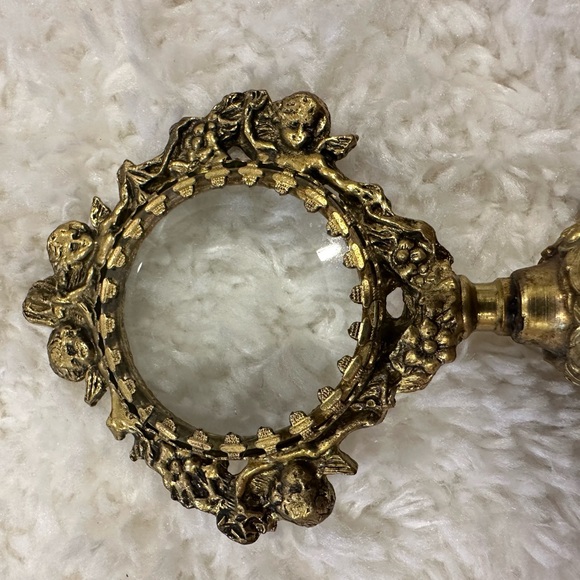 Vintage Stylebuilt NY Gold Ormolu Filigree Ornate Rose Perfume Bottle - Picture 9 of 14